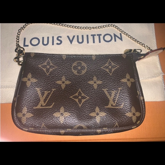 Authentic LOUIS VUITTON Monogram Mini Pochette Bag - Picture 1 of 10